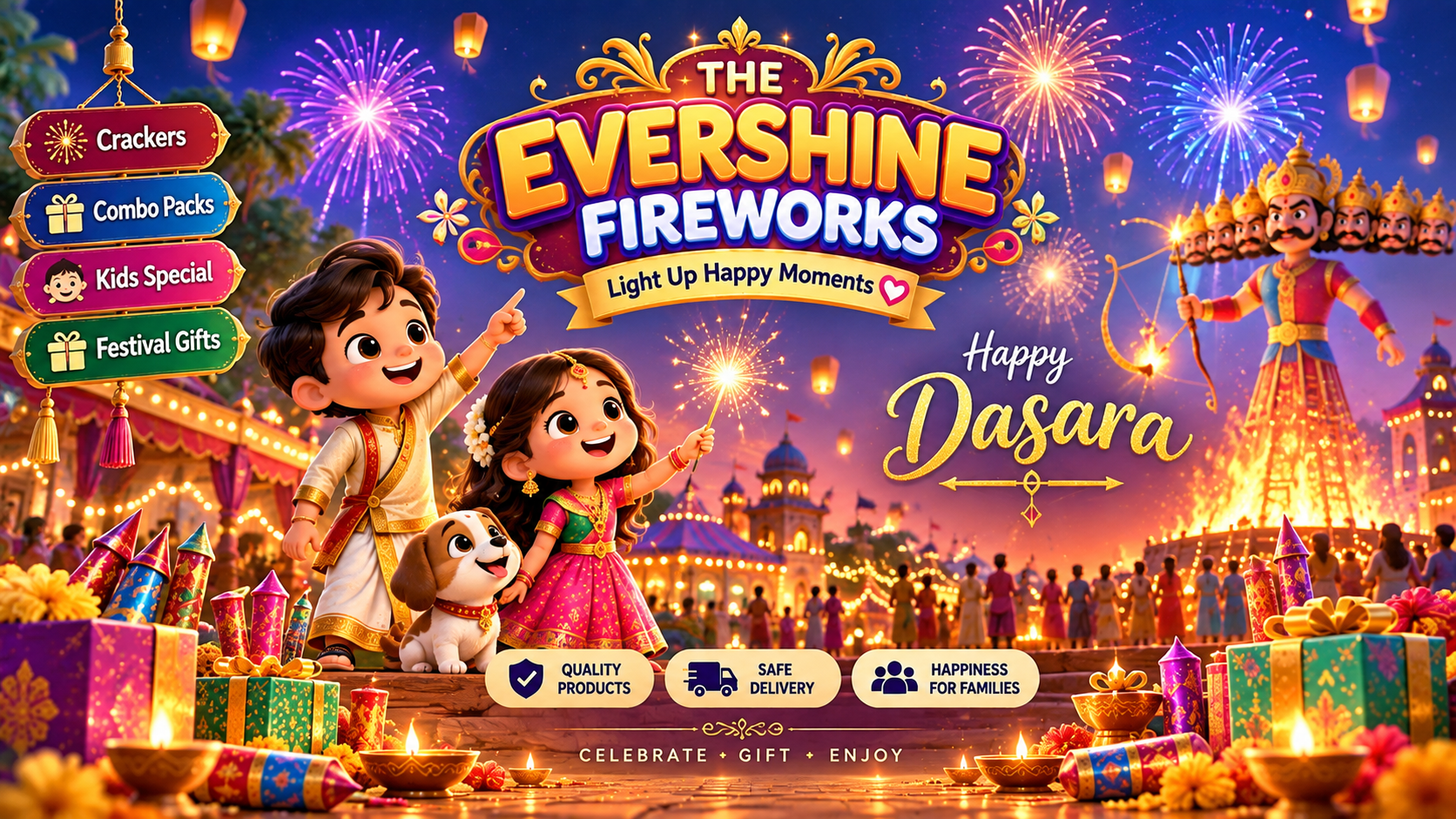 Evershine Crackers Diwali offers
