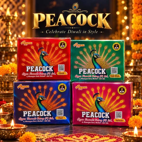 5 FACE PECOCK RED