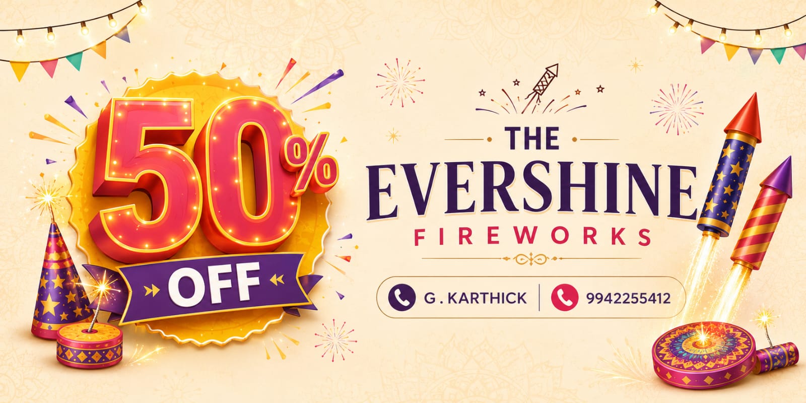 Evershine Crackers Diwali offers